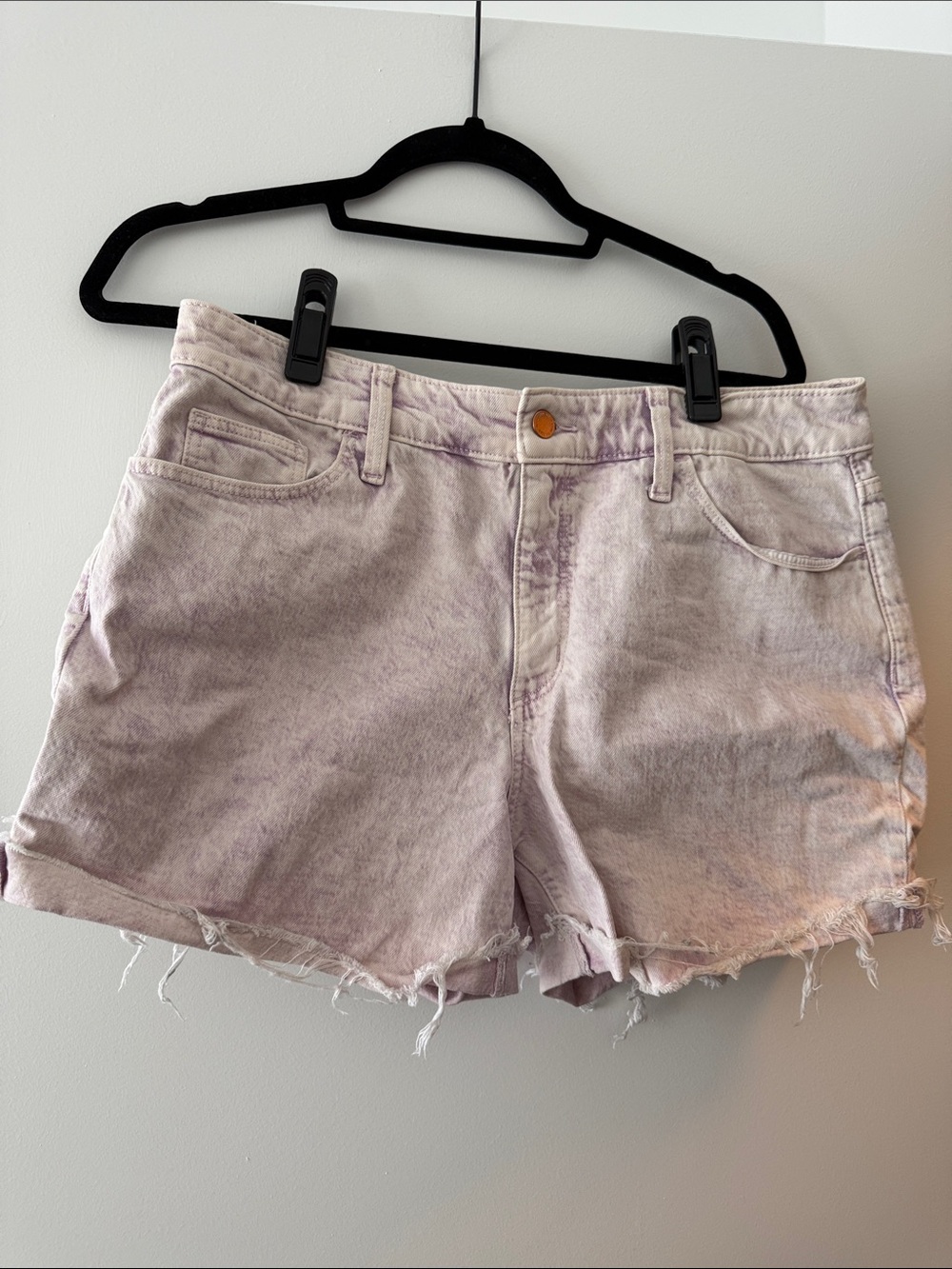Universal Thread Lavender Wash Denim Cutoff Shorts